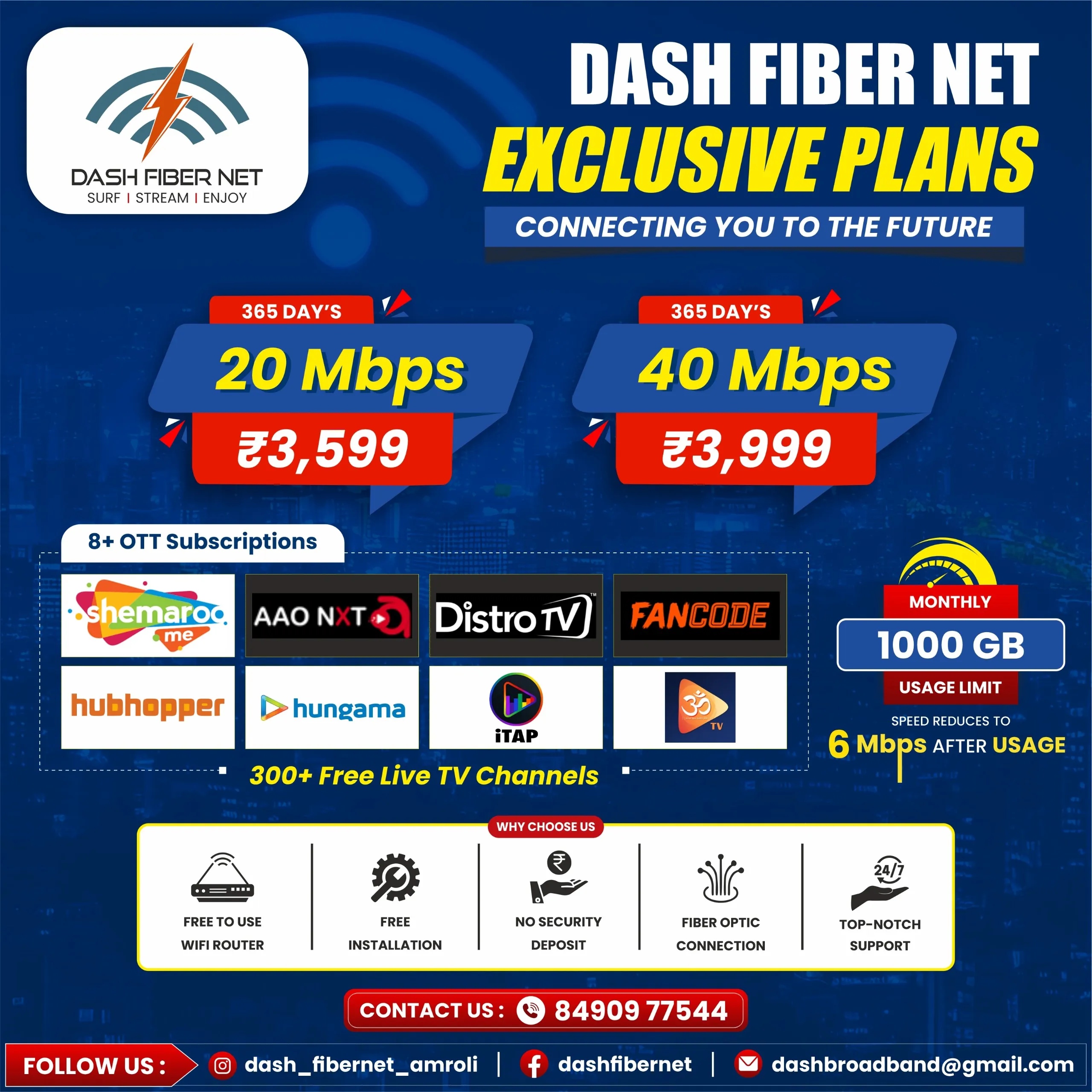 DASHFIBER NET