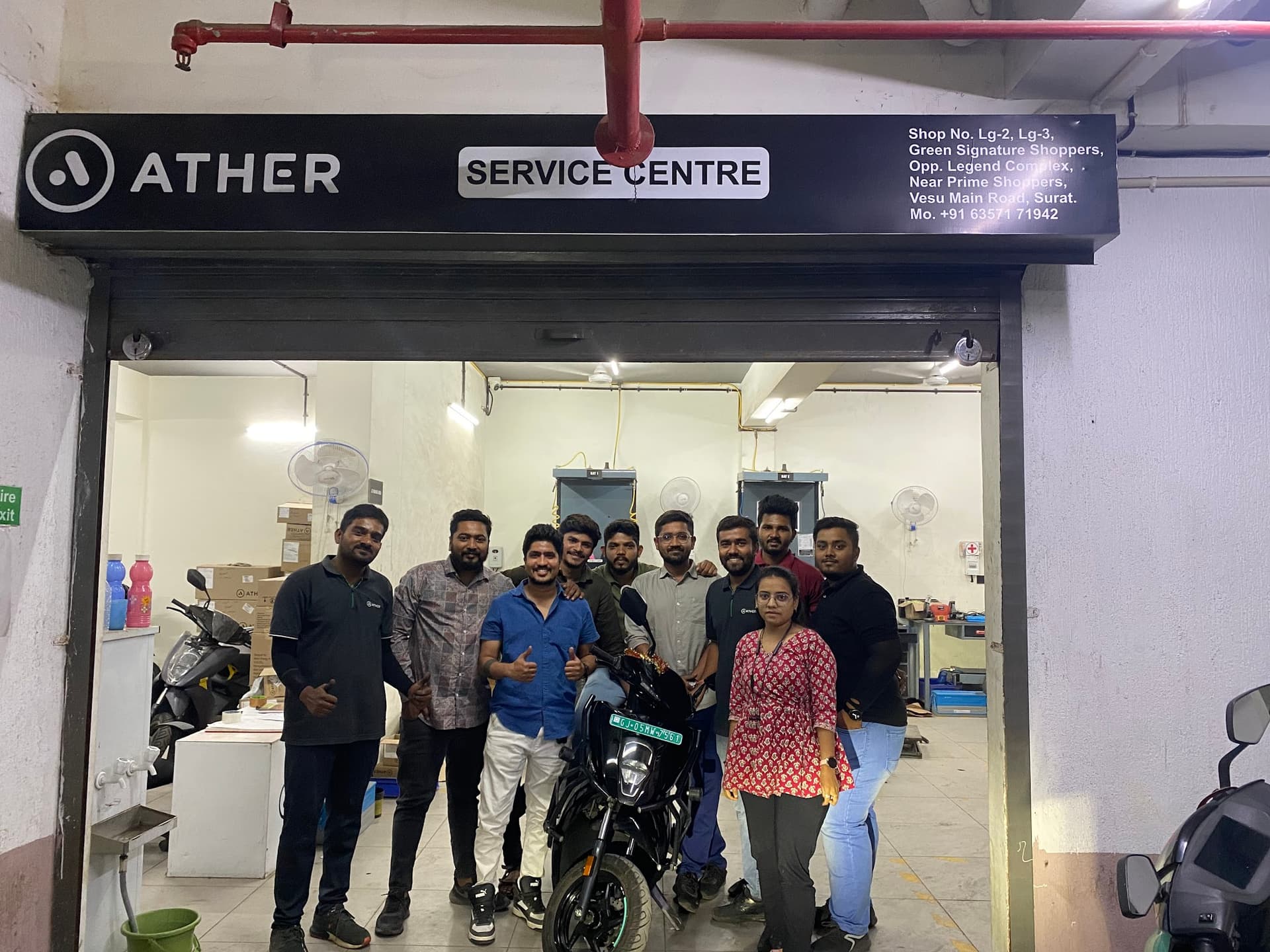 Ather Service Center Vesu Surat - Kataria Green