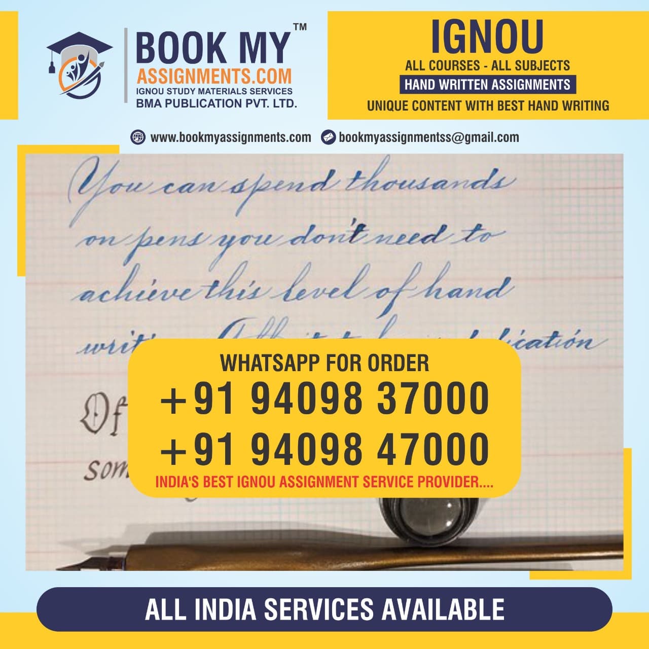 BOOKMYASSIGNMENTS (BMA PUBLICATION EDUSERVICES PVT LTD)