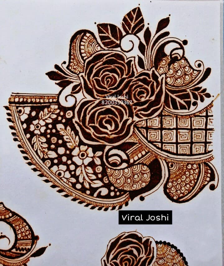 Crystal Makeover & Mehndi Nail Art