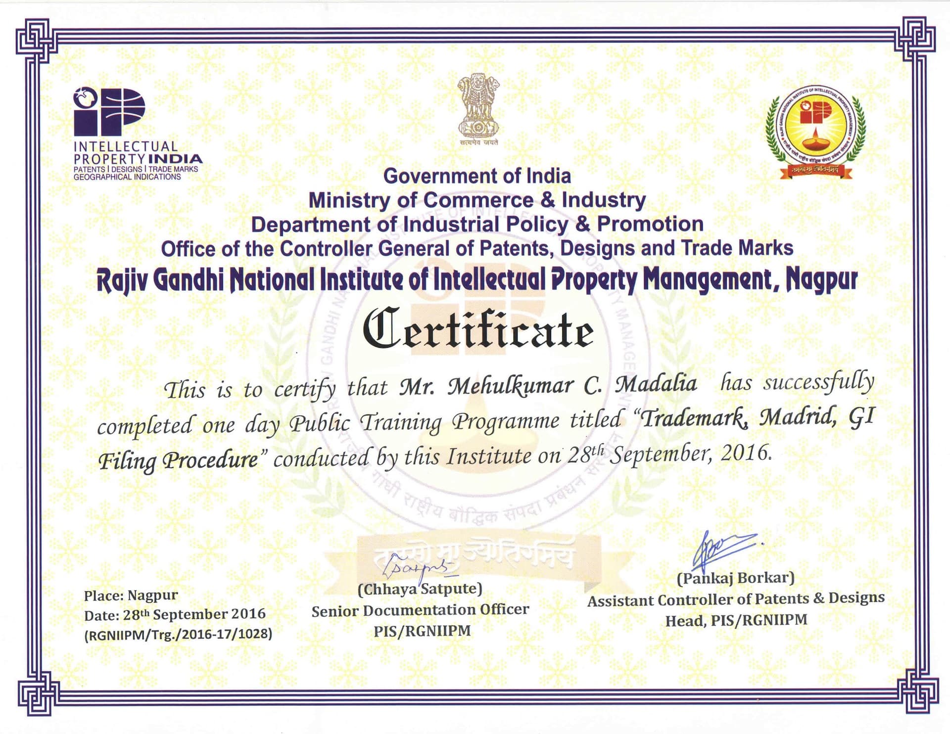 Madaliya Associates · Advocate and Trademark Attorney | Trademark Registration | Patent | Copyright | IPR Consultants | ISO