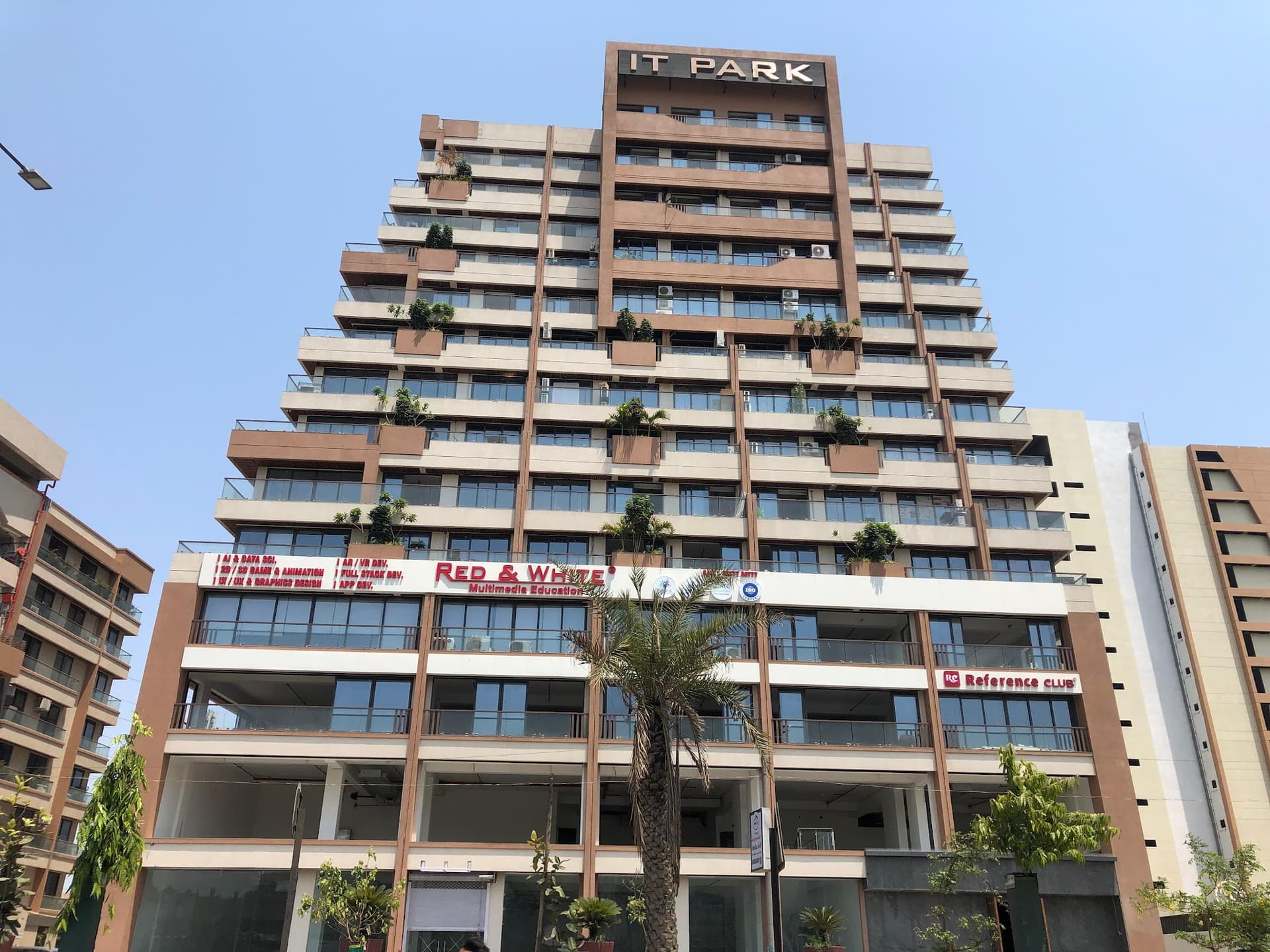 Red & White Multimedia Education