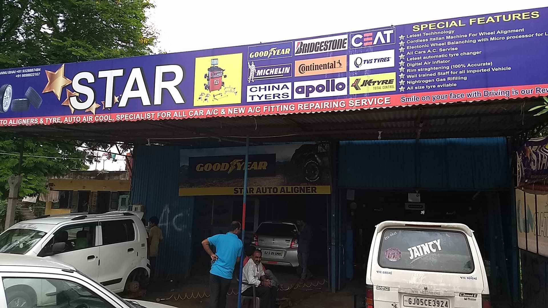 Star auto aligner & tyre