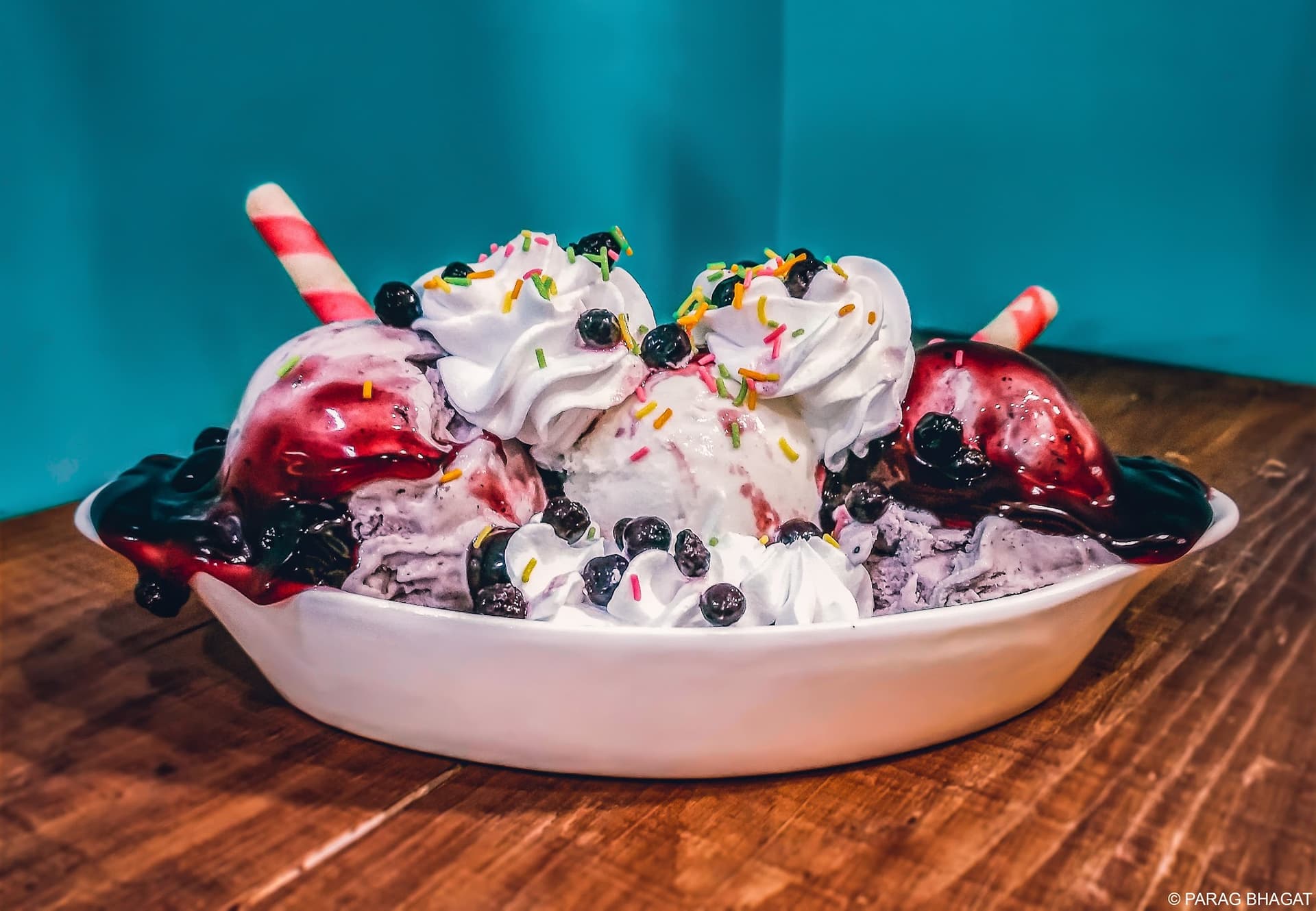 Tajmahal Creamery ice cream shop.