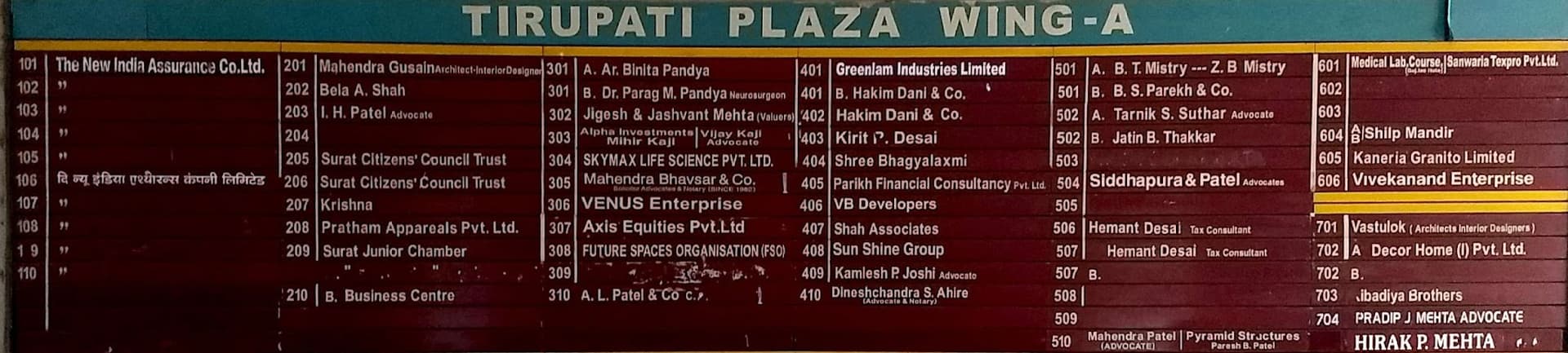 Tirupati Plaza B Wing